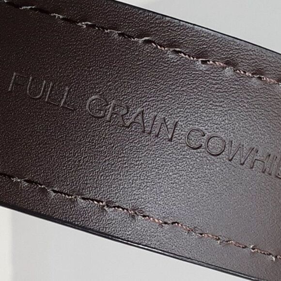 Cabela's Full Grain Cowhide Men's Brown Belt size 48 - Picture 5 of 12